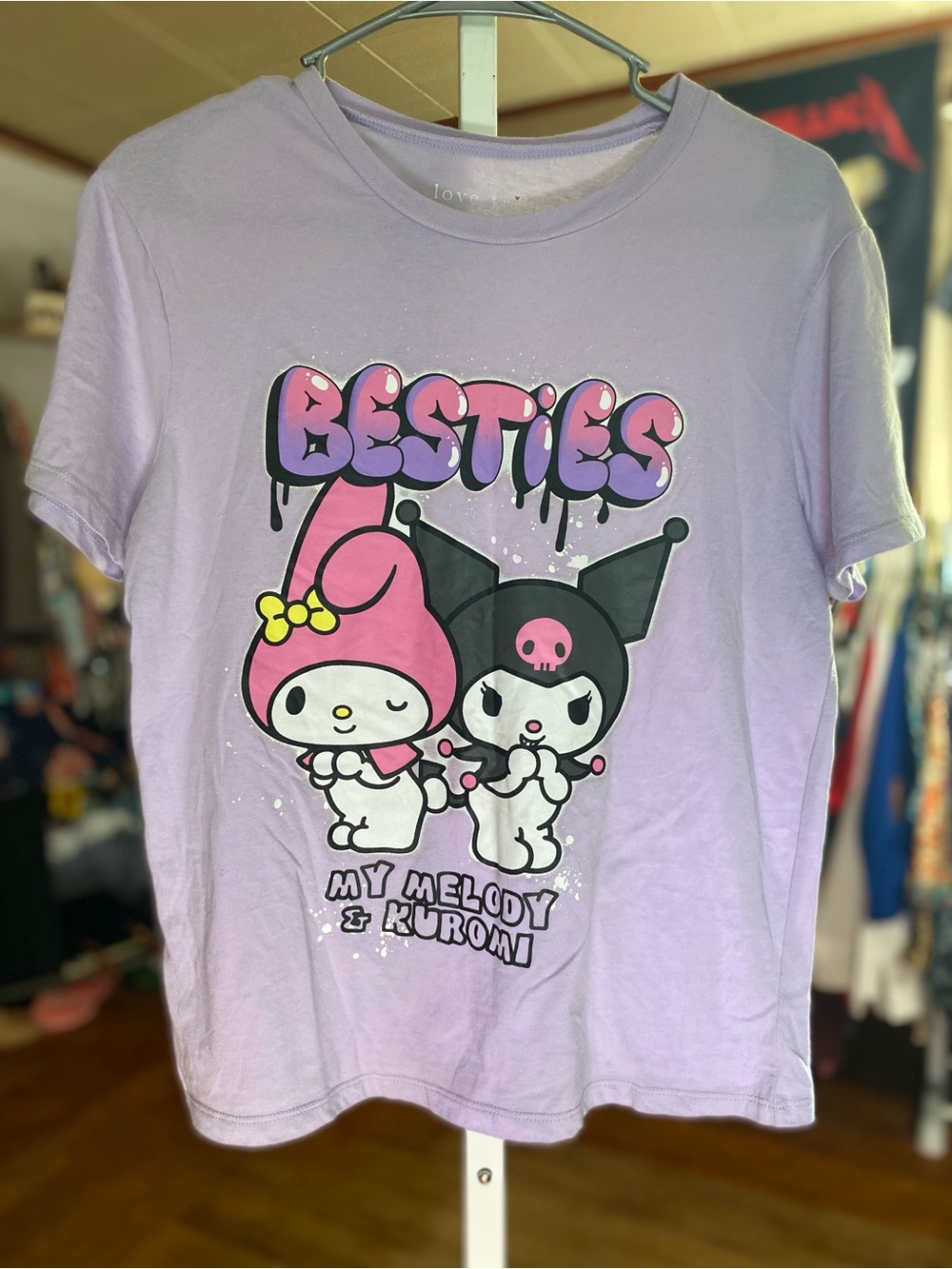 Love Tribe Lavender My Melody & Kuromi Besties Graphic Tee